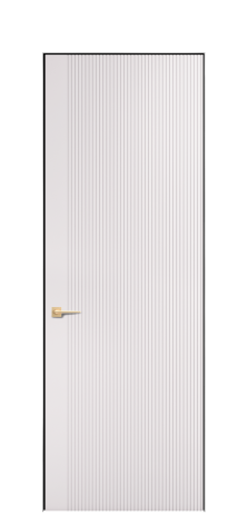 Дверь межкомнатная Меццо 12 Цвет Крем Покрытие Эмаль  Наличник Скрытый короб хром Цена 42450