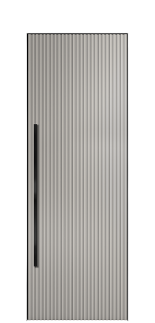 Дверь межкомнатная Сплайн Цвет Серый Шелк Покрытие Эмаль  Наличник Скрытый короб хром Цена 58450