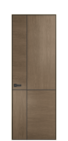 Дверь межкомнатная Юнит Слот 10-122 Цвет Дуб Мускат Покрытие ШПОН Дуб Наличник L 50 Цена 69279