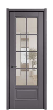 Дверь межкомнатная Сиена 10 DGO2 Цвет Фиолетовый Покрытие ЭМАЛИ Эмаль Наличник L 50 Цена 53268