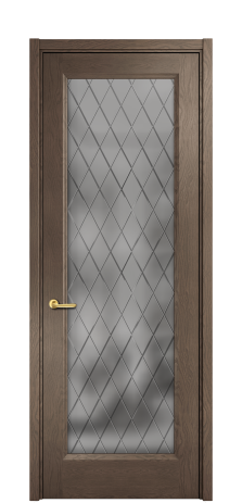 Дверь межкомнатная Неоклассик 1 Цвет Дуб Марракеш Покрытие ШПОН Шпон натуральный Наличник L 50 Цена 54640