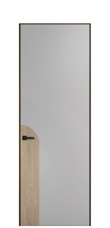 Дверь межкомнатная Дуэт 20 Цвет Галечный Покрытие ЭМАЛИ Эмаль Наличник Скрытый короб золото Цена 56877